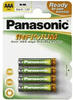 Panasonic HHR-4MVE/2BD, Panasonic HHR-4MVE/2BD - battery - 2 x AAA type - NiMH