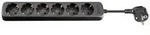 AC power strip - 3m - Schwarz