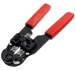 Crimping tool for RJ45 CAT5/CAT6/CAT6A modularplug with cutter
