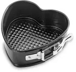 Bageform hjerte 12cm sort