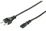 Stromkabel C7 (2 pins) - Schwarz - 3m - Gerade