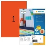Farbige Etiketten A4, 210 x 297 mm, rot, permanent haftend
