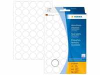 HERMA 2257, HERMA sealing label - 19 mm diameter - transparent - polyester (pack of