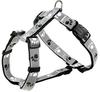 Silver Reflect H-harness S-M: 40-65 cm/20 mm black/silver grey