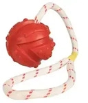 Aqua Toy ball on a rope floatable rubber &oslash; 7/35 cm - Assorted
