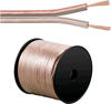 Speaker cable transparent CCA 100 m - 100 m spool