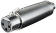 Pro XLR Adapter 3pin XLR F - RCA F