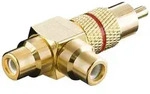 Audio adapter RCA T-plug - Red