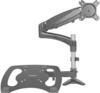 Single-Monitor Arm - Laptop Stand - One-Touch Height Adjustment