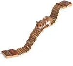 H&auml;ngebr&uuml;cke aus Rindenholz f&uuml;r Kleintiere 55x7cm