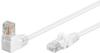 CAT 5e patchcable 1x 90°angled U/UTP white