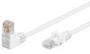 CAT 5e patchcable 1x 90°angled U/UTP white 5 m