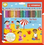 STABILO 203/24-01, STABILO Trio Thick - Thick Triangular Colored Pencil - Set 24 pcs.