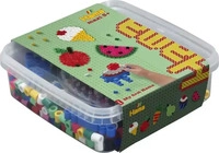 Hama 8740, Hama Beads - Maxi - 600 beads and 1 pegboard in box - Green