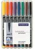 Universal pen Lumocolor perm B 8pcs