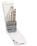 5-piece Brad point drill bit set