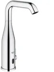 Essence E touch-free washbasin fitting with temperature control 6V, chrome