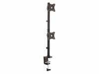 Vertical Dual Monitor Mount - Steel - For Monitors up to 27in