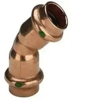 Profipress bend 45&deg; 15 Copper/bright 292348