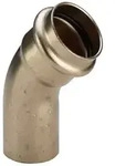 Profipress bend 45&deg; 28 Copper/bright 292522
