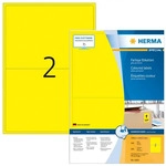 HERMA 4565, HERMA Coloured labels A4 199.6 x 143.5 mm yellow permanent adhesion