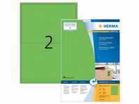 HERMA 4569, HERMA Coloured labels A4 199.6 x 143.5 mm green permanent adhesion