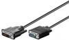 DVI-I SL - VGA Cable - Black - 1m