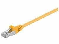 CAT 5e patchcable F/UTP yellow 0.5 m