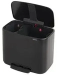 Bo Brabantia 11L + 23L Bo Pedal Bin - Matt Black