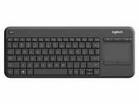 K400 Plus Ergonomic Wireless Touch - Tastaturen - Tschechisch - Schwarz