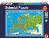 Puzzle - Discover Europe (500 pieces)