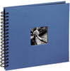 Fine Art Spiral Album 36 x 32 cm 50 Black Pages azure