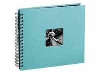 Fine Art Spiral Album 36 x 32 cm 50 Black Pages turquoise