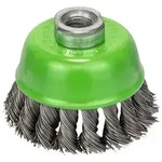 heavy for Inox wire cup brush - for aluminium stainless steel non-ferrous metal