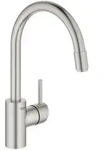 Concetto Kitchen faucet with pull-out C-spout Supersteel