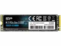 Silicon Power SP512GBP34A60M28, Silicon Power P34A60 SSD - 512GB - M.2 2280 -...