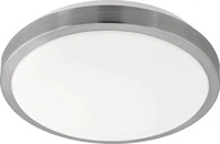 EGLO 96033, EGLO COMPETA 1 Wand- / Deckenleuchte, weiss, nickel-matt