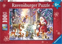 Ravensburger 10112937, Ravensburger Christmas In The Forest 100p