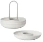 - Singles Egg Cups with Holder - Warm Grey - Set of 4