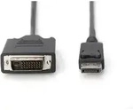 DisplayPort 1.1a to DVI Adapter Cable - 1m