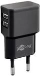 Goobay Dual USB charger 2.4 A (12W) black