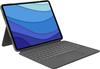 Combo Touch - keyboard and folio case - with trackpad - QWERTZ - German - oxford grey