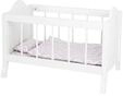 Small Foot - Wooden Doll Bed White with Bedding Stripes 4dlg.