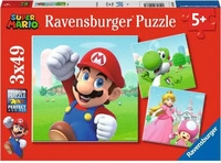 Ravensburger 10105186, Ravensburger Super Mario 3x49pcs