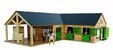 Kids Globe - Horse Corner Stable with 3 Boxes and Storage 1:24