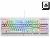 Sharkoon Skiller SGK3 - keyboard - QWERTY - US - white - Tastaturen - Englisch - US -