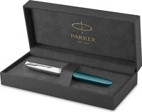 Parker 2123506, Parker 51 F&uuml;ller | Petrolblauer Schaft mit Chromfarbenen...