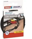 On & Off Cable Manager 10mm x 500cm Black
