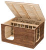 Hilke house with hay manger guinea pigs bark wood 40 × 23 × 32 cm