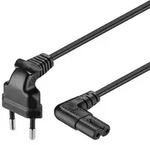 Power cable C7 - 5m - Schwarz - 90&deg;